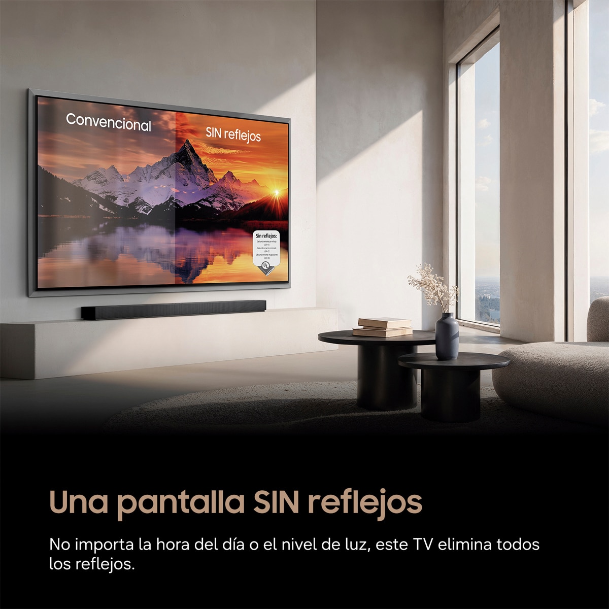 TV OLED 163cm (65") Samsung TQ65S99HATXXC 4K Smart TV SIN reflejos con Vision AI. Modo arte Negro-3