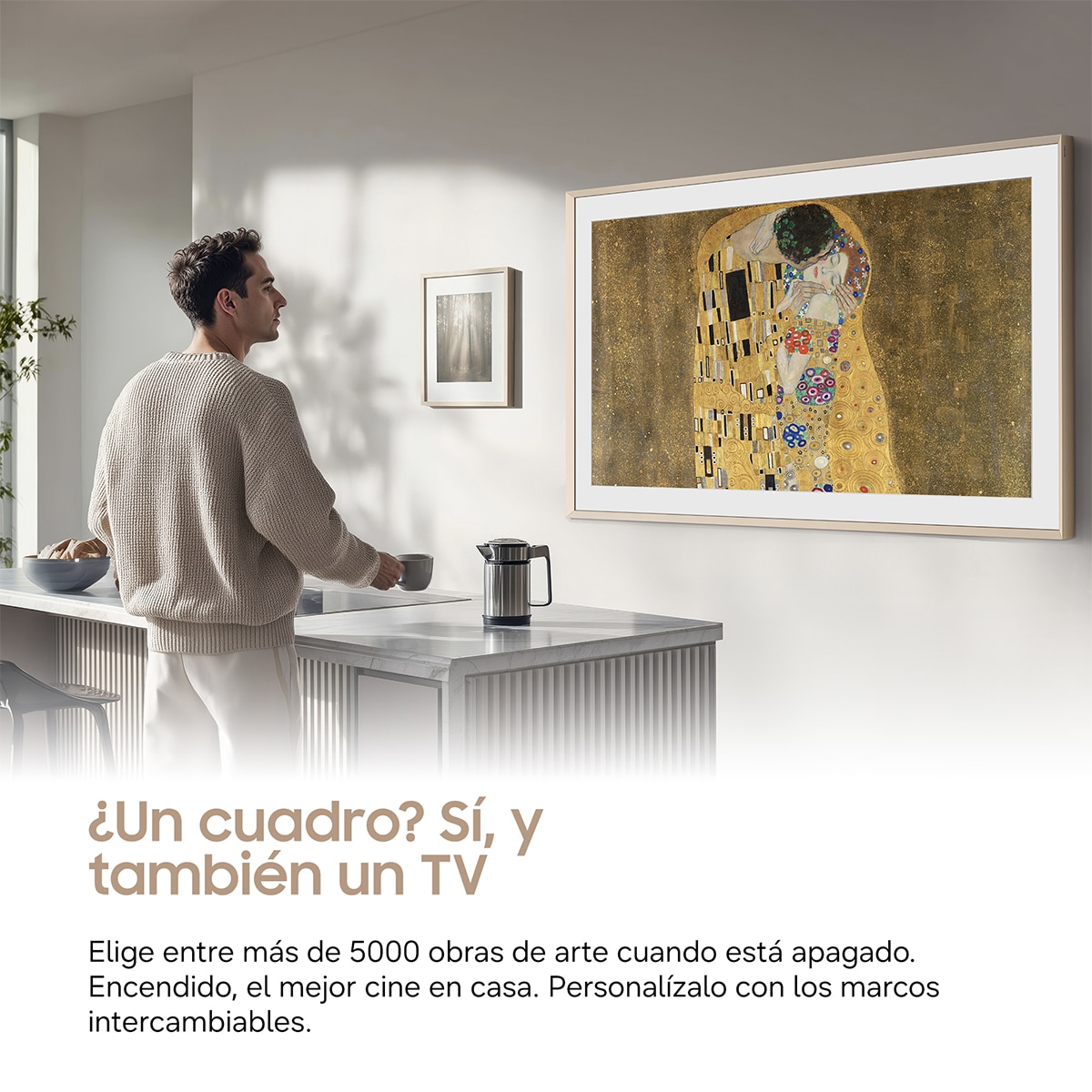 Imagen 4 de TV Neo QLED Mini LED 189cm (75") Samsung The Frame Pro TQ75LS03HWUXXC 4K Smart TV Vision AI SIN reflejos. One connect Wireless y soporte incluido - Negro Negro
