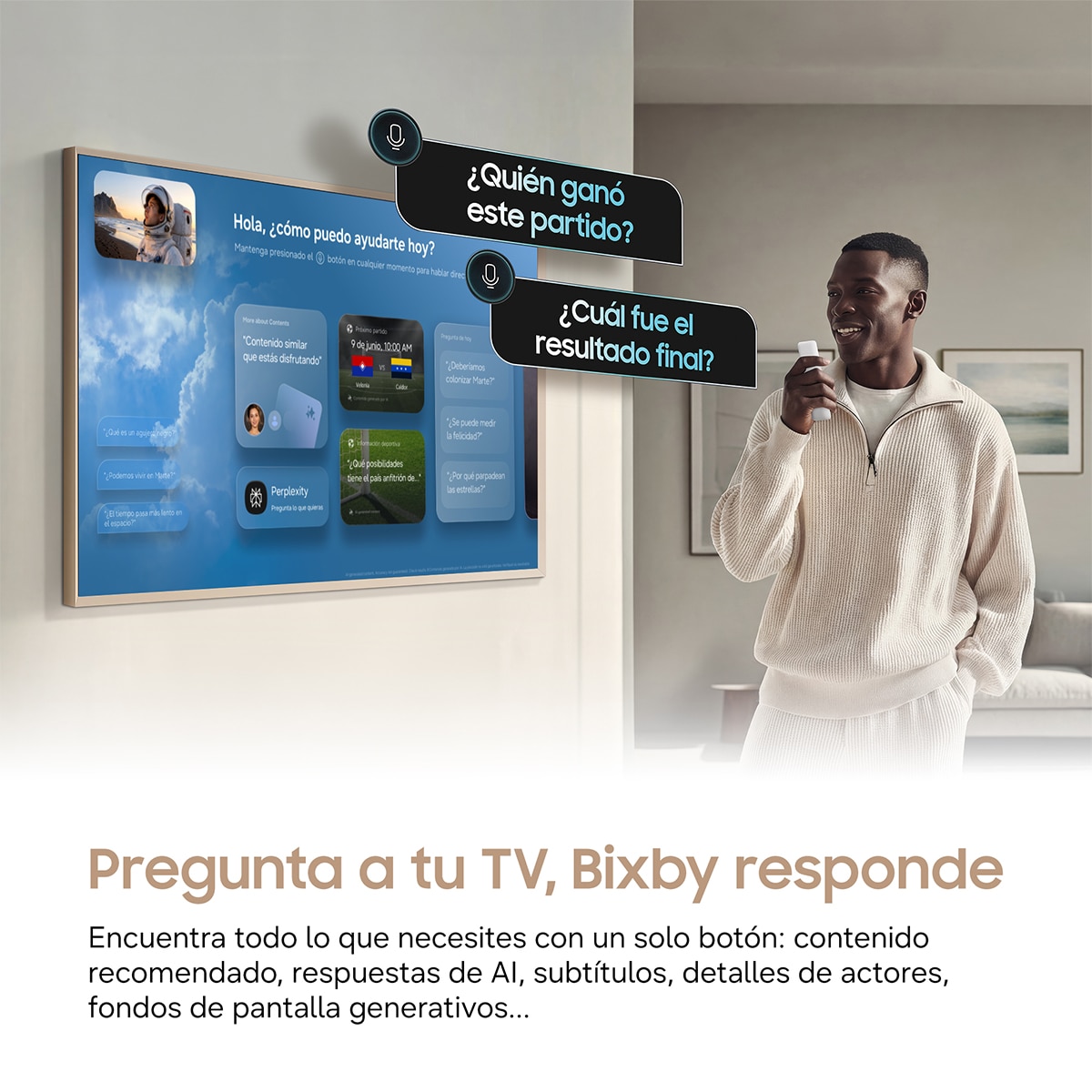 Imagen 7 de TV Neo QLED Mini LED 189cm (75") Samsung The Frame Pro TQ75LS03HWUXXC 4K Smart TV Vision AI SIN reflejos. One connect Wireless y soporte incluido - Negro Negro