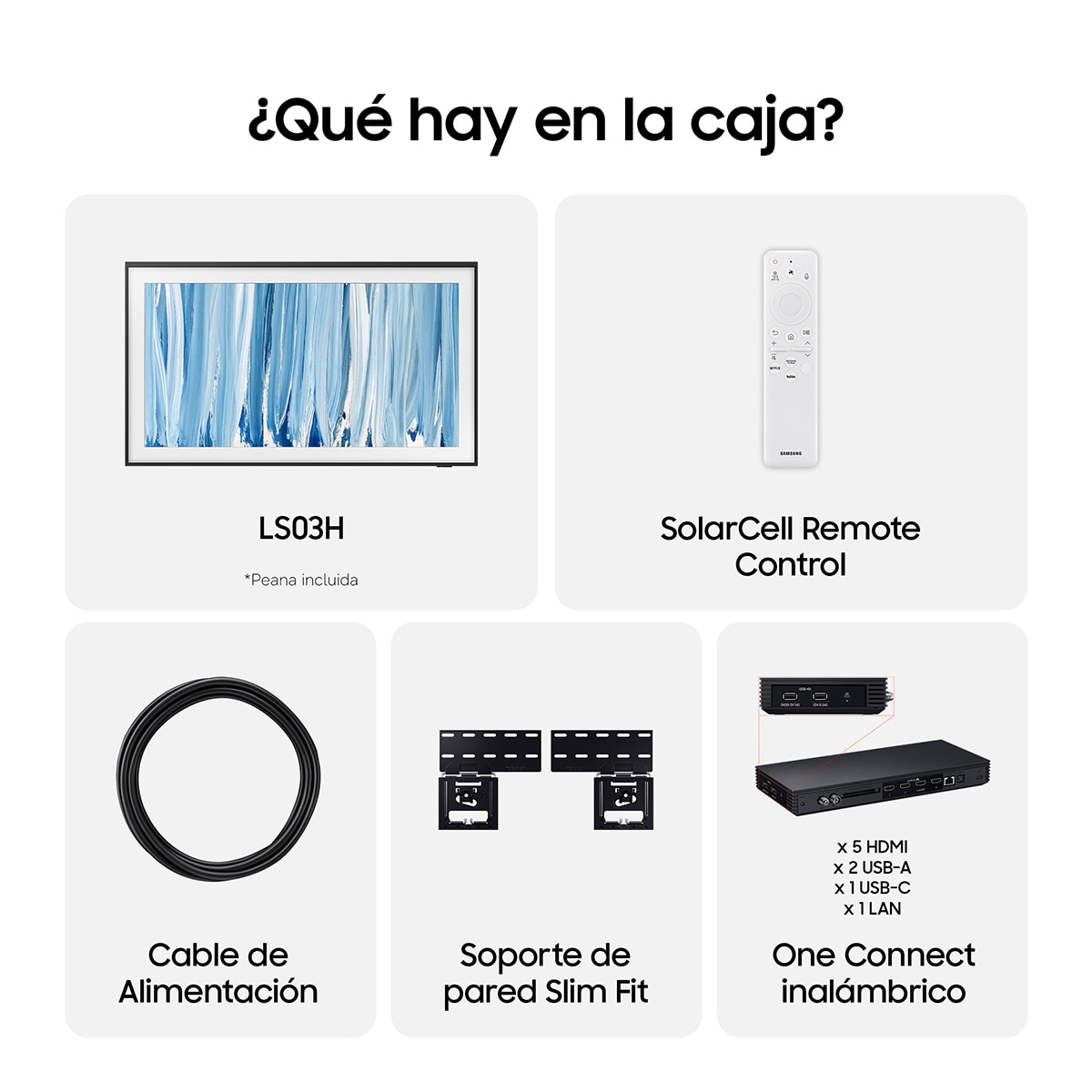 TV Neo QLED Mini LED 163cm (65") Samsung The Frame Pro TQ65LS03HWUXXC 4K Smart TV Vision AI SIN reflejos. One connect Wireless y soporte incluido - Negro Negro-8