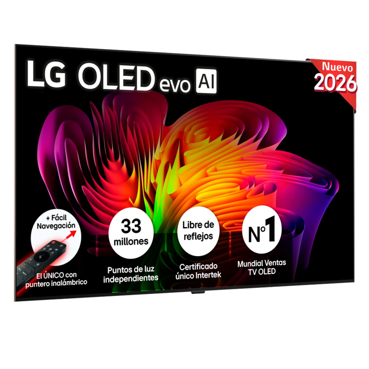 TV OLED evo 195 cm (77") LG OLED77W69LA 4K, Smart TV, AI, W6 - Gris oscuro / Negro Gris oscuro / Negro-1