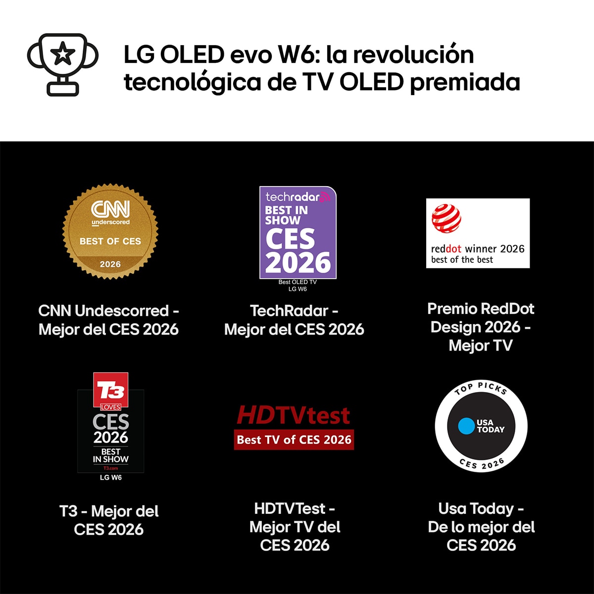 TV OLED evo 195 cm (77") LG OLED77W69LA 4K, Smart TV, AI, W6 - Gris oscuro / Negro Gris oscuro / Negro-4