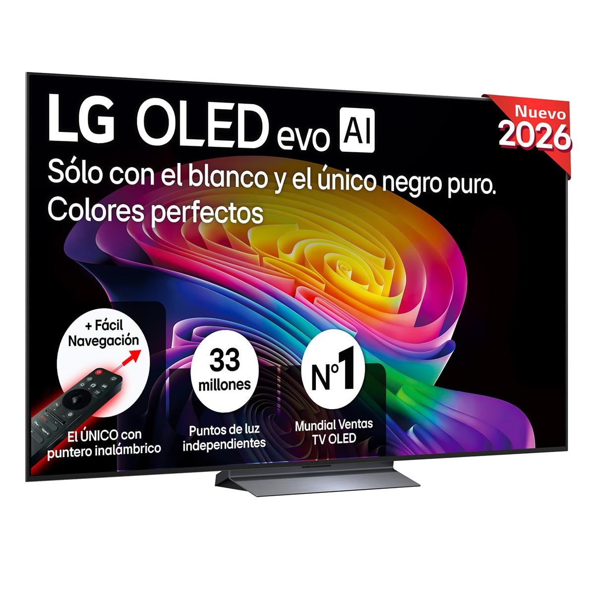 Imagen 0 de TV OLED evo 210 cm (83") LG OLED83C66LB 4K, Smart TV, AI, C6 