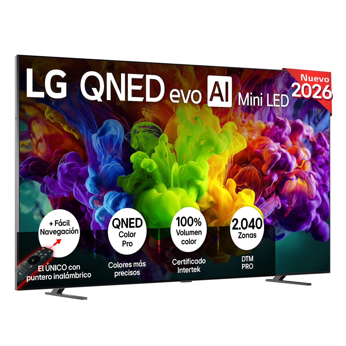 Imagen 0 de TV QNED evo Mini LED 290 cm (115") LG 115QNED93B6 4K, Smart TV, AI, QNED93