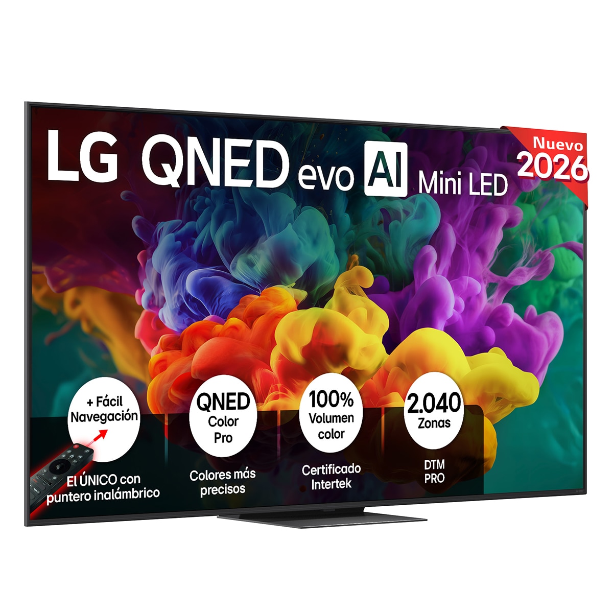 LG - TV QNED evo Mini LED 189 cm (75") LG 75QNED87B6A 4K, Smart TV, AI, QNED87.