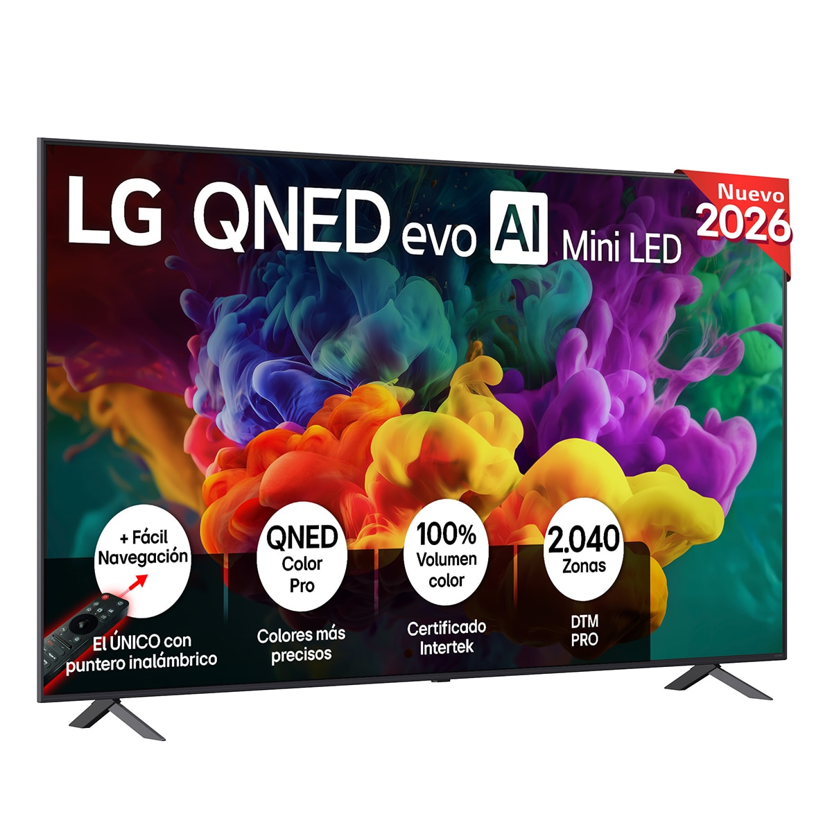 Imagen 0 de TV QNED evo Mini LED 217 cm (86") LG 86QNED85B6B 4K, Smart TV, AI, QNED85