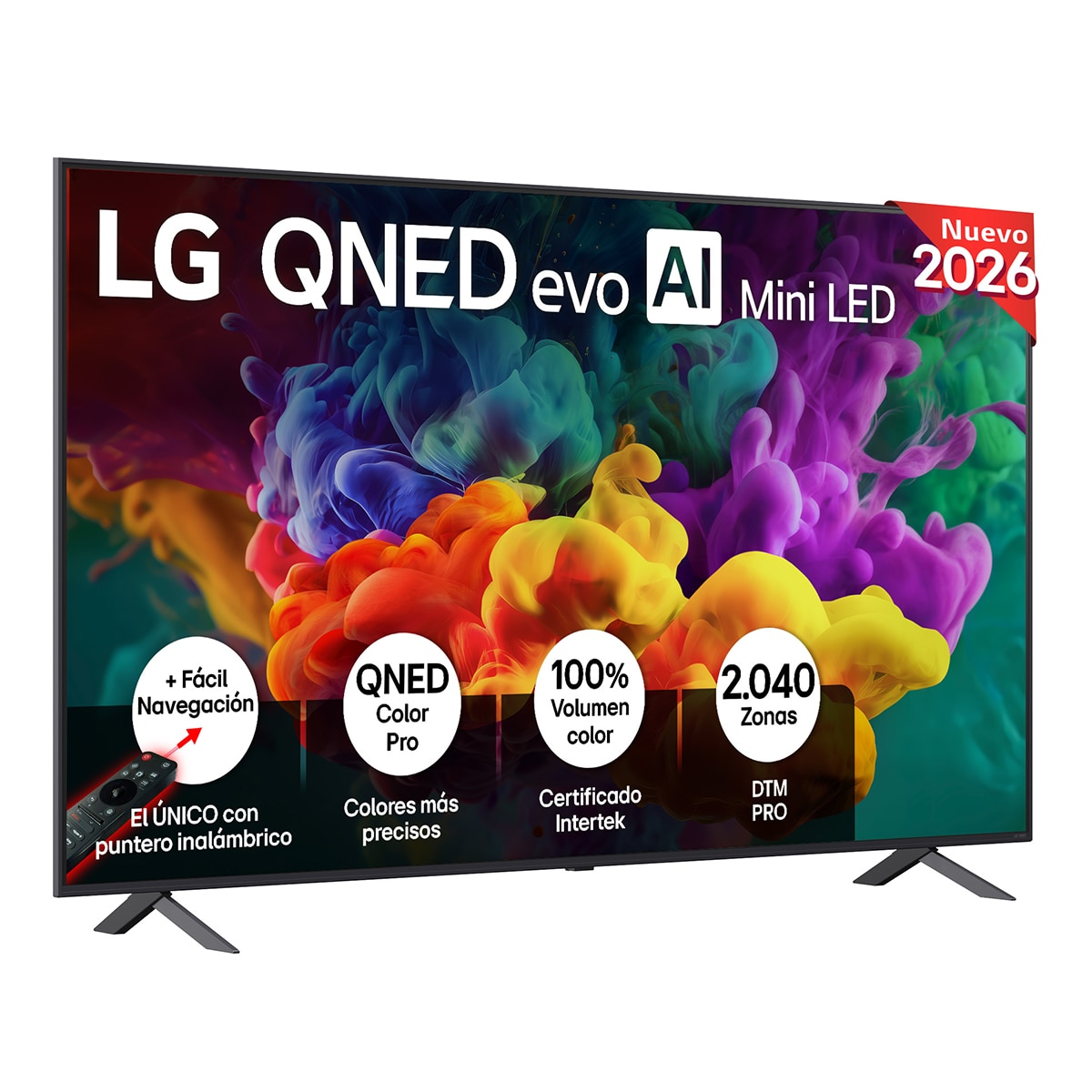 Imagen 0 de Smart TV LG QNED evo MiniLED AI QNED85 189 cm (75") 75QNED85B6B 4K 2026