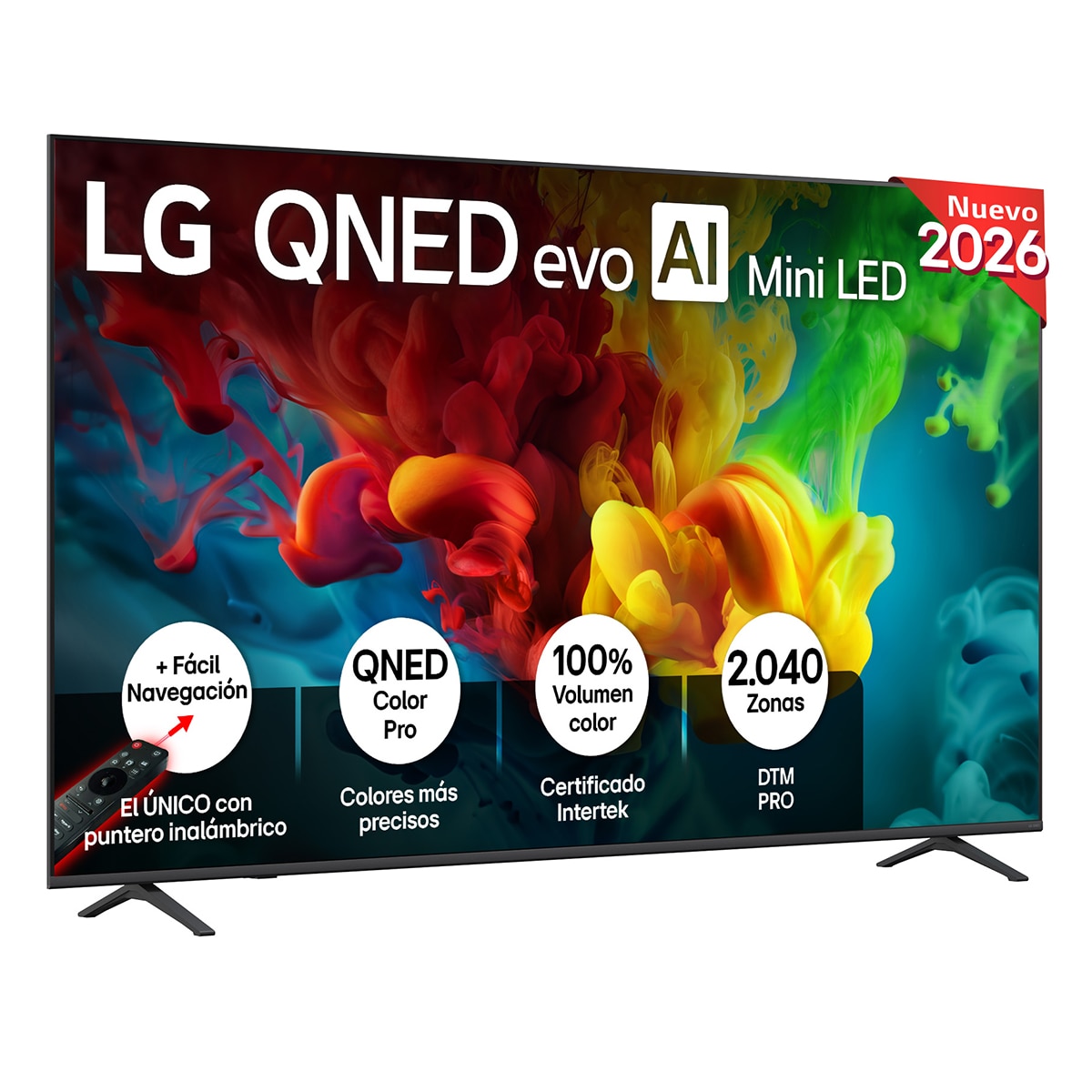 LG - TV QNED evo Mini LED 215 cm (85") LG 85QNED82B6A 4K, Smart TV, AI, QNED82.