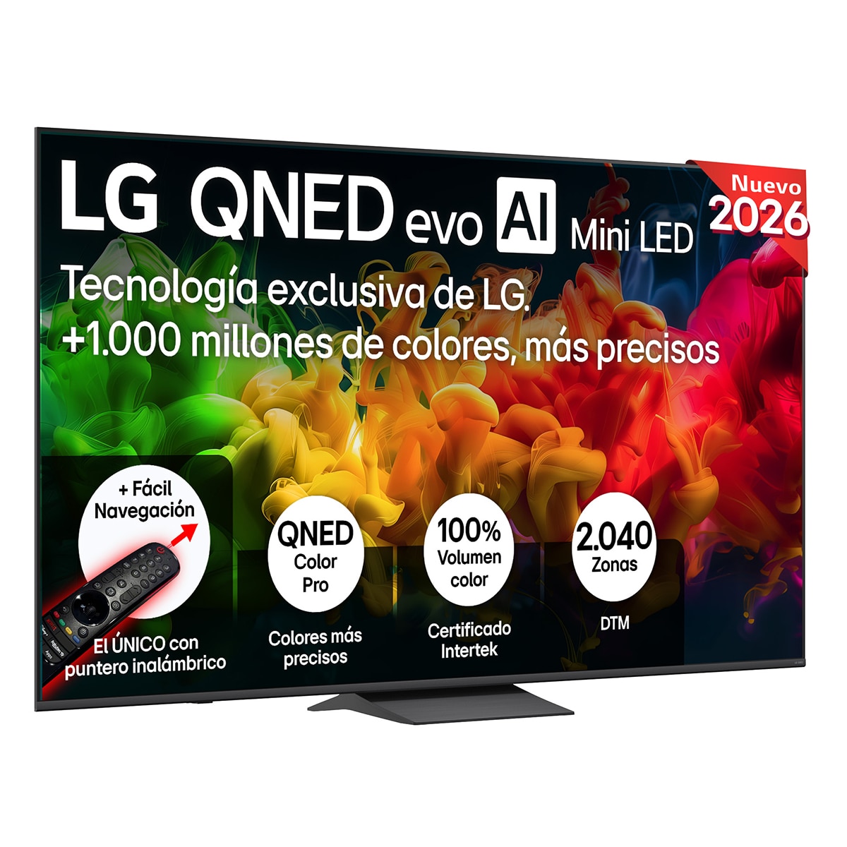 Imagen 0 de TV QNED evo Mini LED 215 cm (85") LG 85QNED8EB3A 4K, Smart TV, AI, QNED8E