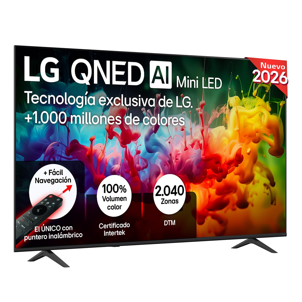 LG - TV QNED Mini LED 189 cm (75") LG 75QNED70B6A 4K, Smart TV, AI, QNED70.