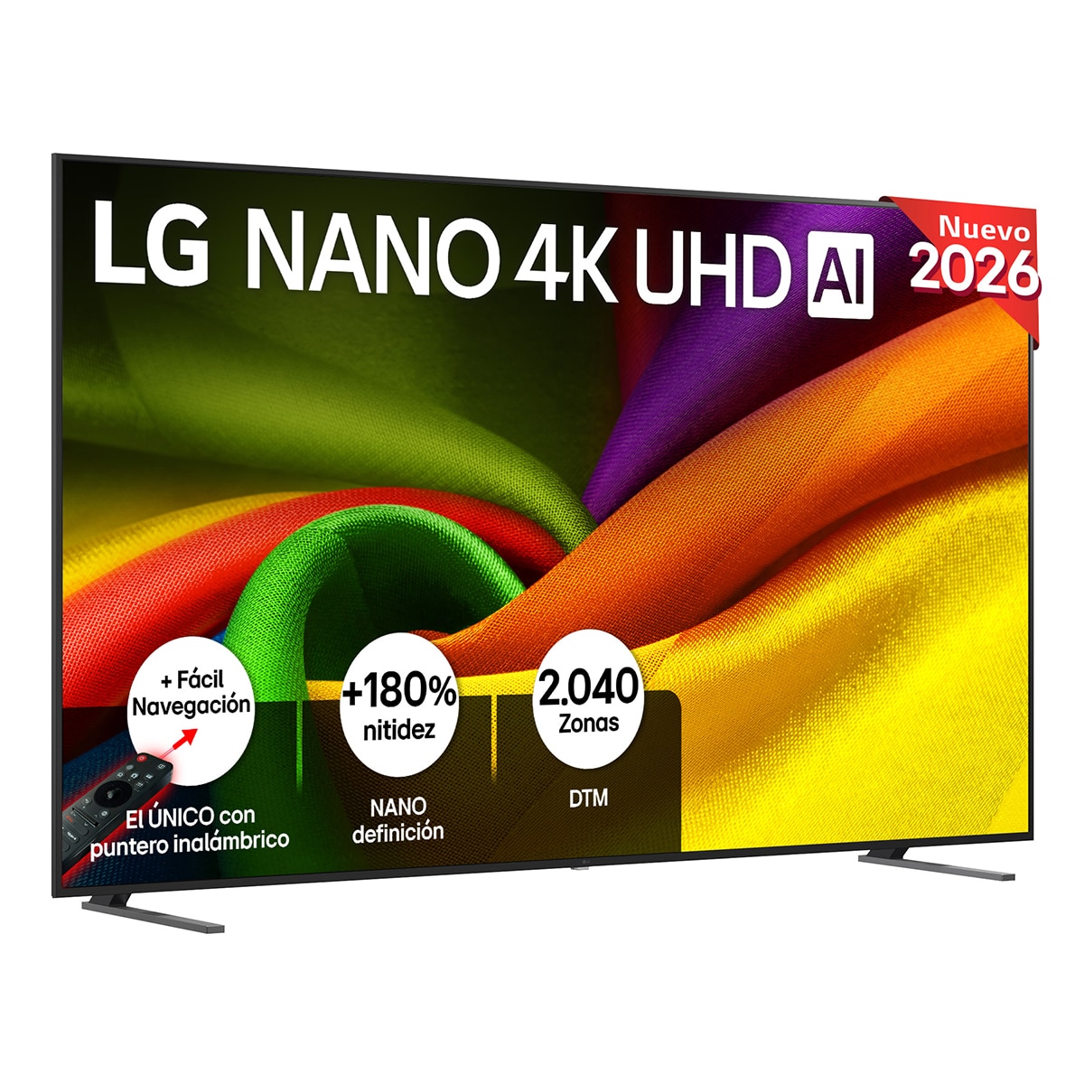 TV LED 249 cm (98") LG 98NU900B6LB Nano 4K UHD, Smart TV, AI, NU90 - Gris oscuro / Negro Gris oscuro / Negro-1