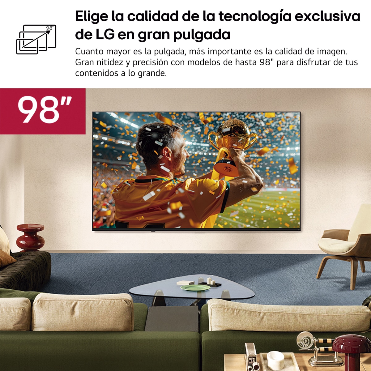 TV LED 249 cm (98") LG 98NU900B6LB Nano 4K UHD, Smart TV, AI, NU90 - Gris oscuro / Negro Gris oscuro / Negro-7