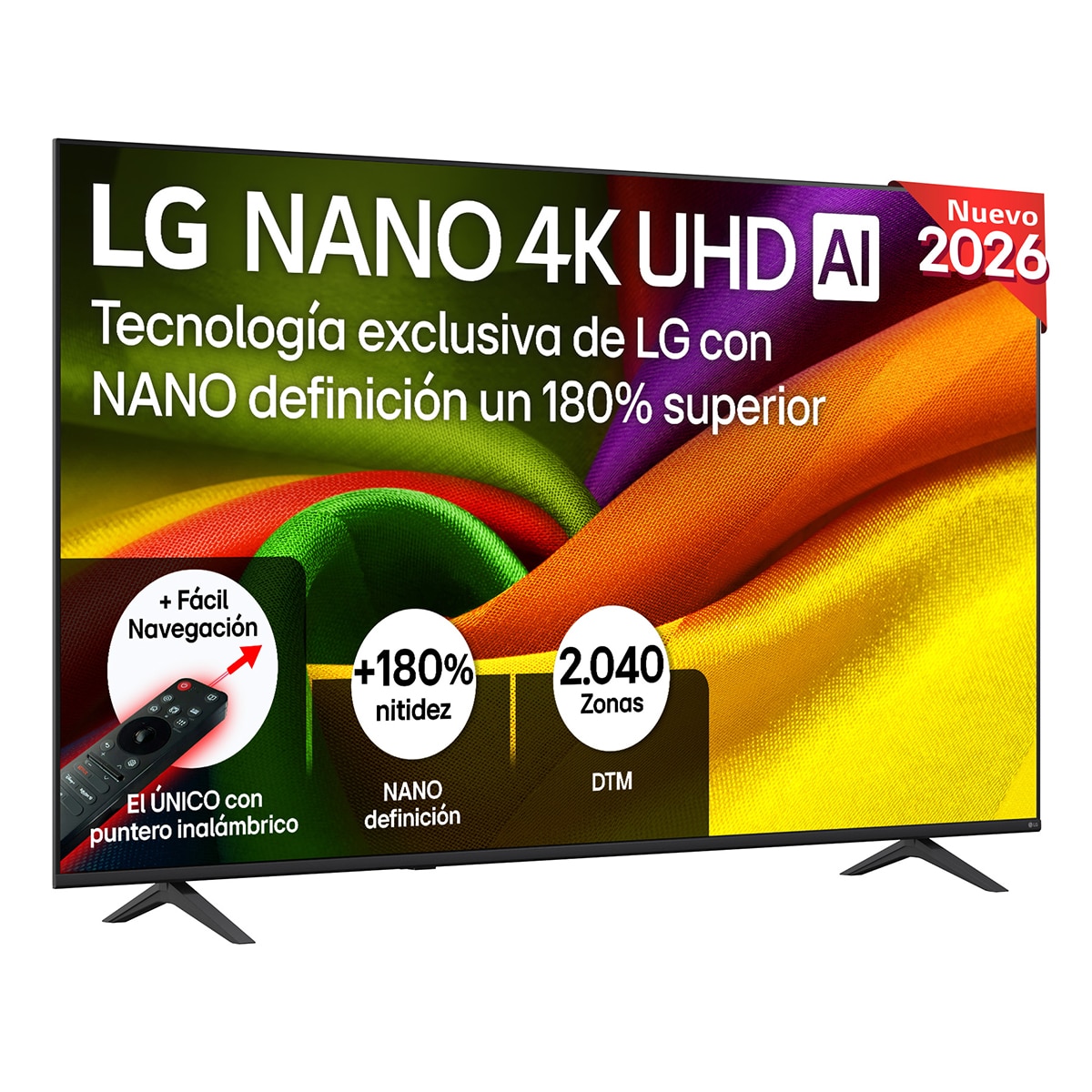 Imagen 0 de Smart TV LG NANO 4K UHD AI NU90 189 cm (75") 75NU900B6LA 4K 2026