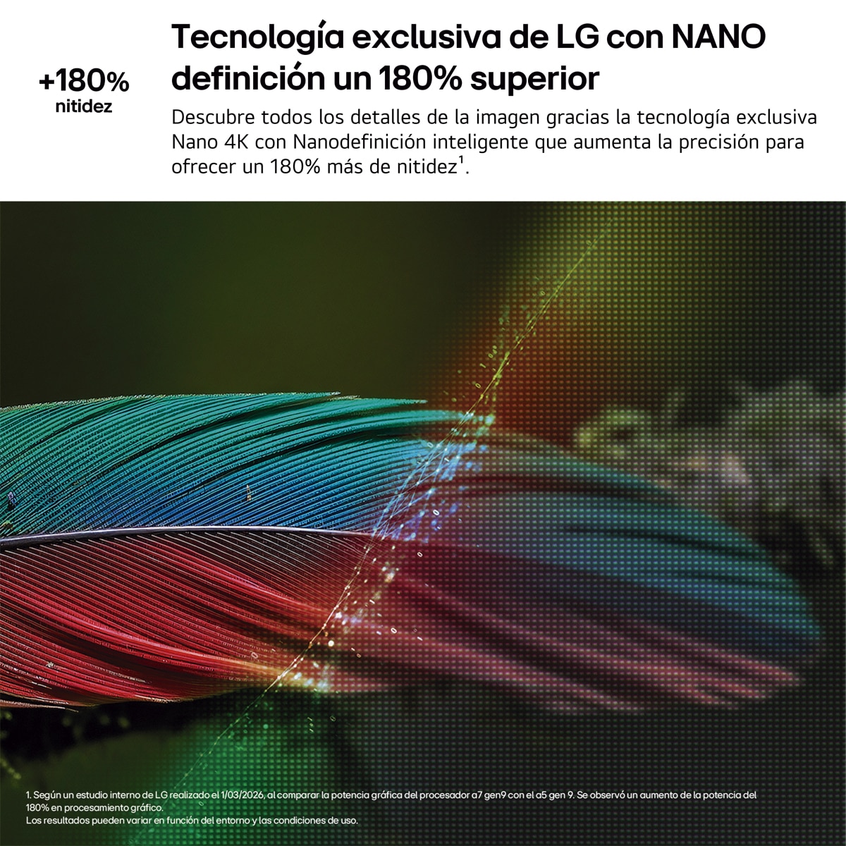 Smart TV LG NANO 4K UHD AI NU90 164 cm (65") 65NU900B6LA 4K 2026 Gris oscuro / Negro-4