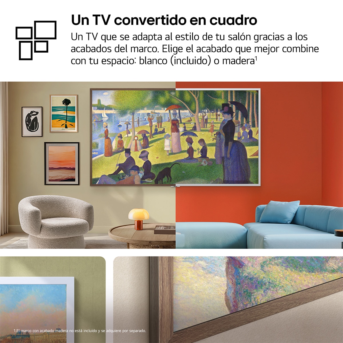 TV QNED Mini LED 164 cm (65") LG 65LX7B6LA 4K, Smart TV, LifeStyle LX7B6 - Gris oscuro / Negro Gris oscuro / Negro-5