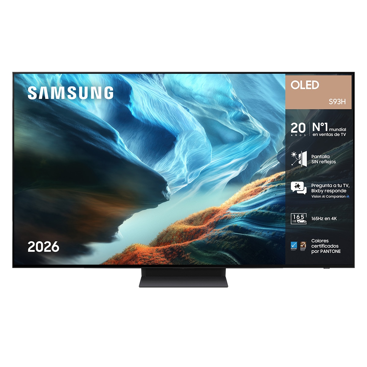 Samsung - TV OLED 195cm (77") Samsung TQ77S93HATXXC 4K Smart TV SIN reflejos con Vision AI. 165Hz Ultimate Gaming Pack.