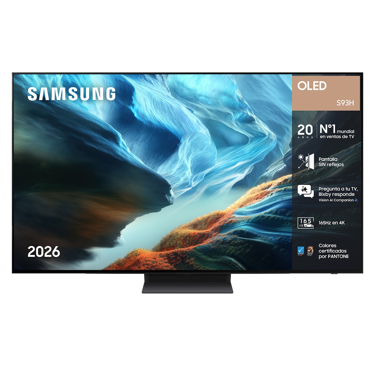 Samsung - TV OLED 209cm (83") Samsung TQ83S93HAEXXC 4K Smart TV SIN reflejos con Vision AI. 165Hz Ultimate Gaming Pack.