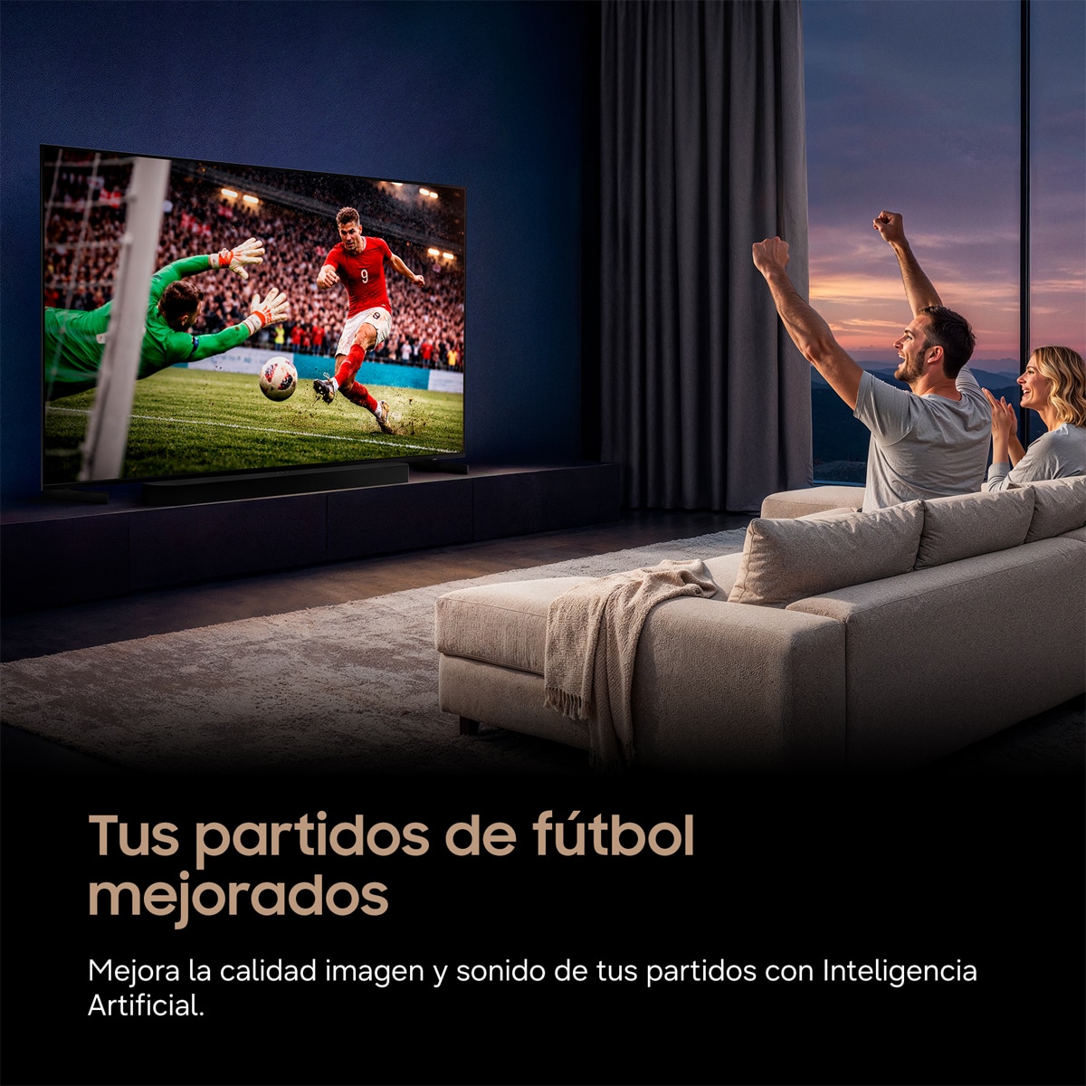 TV Neo QLED Mini LED 214cm (85") Samsung TQ85QN80HAUXXC 4K Smart TV con Vision AI Football Mode 144Hz - Negro Negro-4