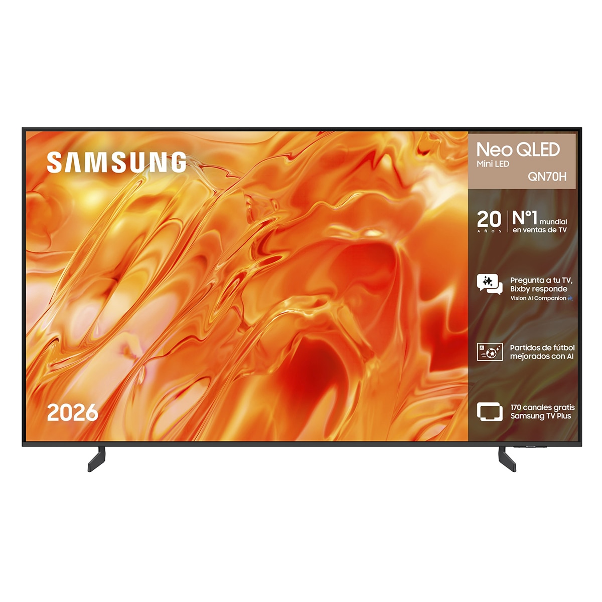 Imagen 0 de TV Neo QLED Mini LED 163cm (65") Samsung TQ65QN70HAUXXC 4K Smart TV con Vision AI Football Mode