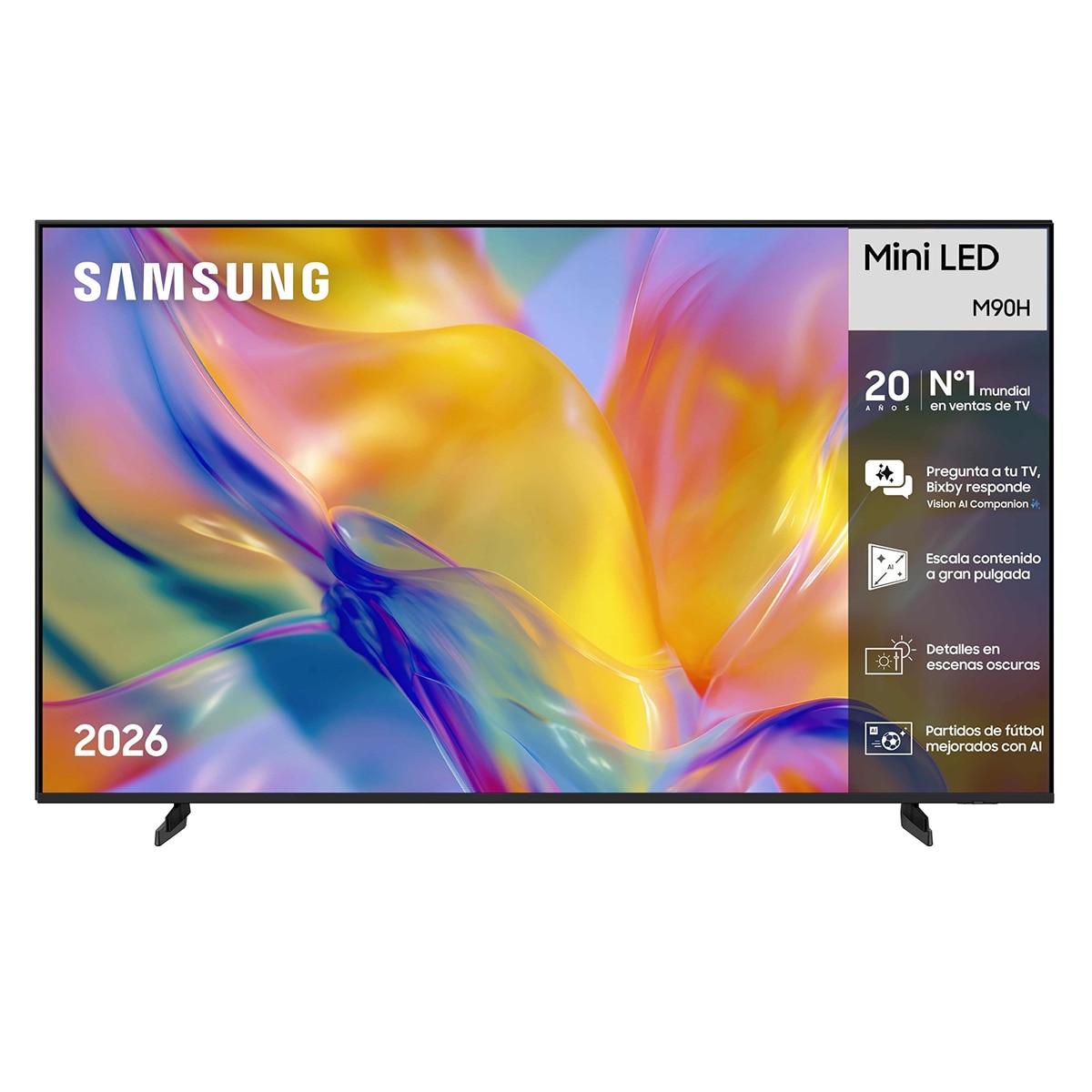 Samsung - TV Mini LED 254cm (100") Samsung TU100M90HUXXC 4K Smart TV con Vision AI Football Mode.