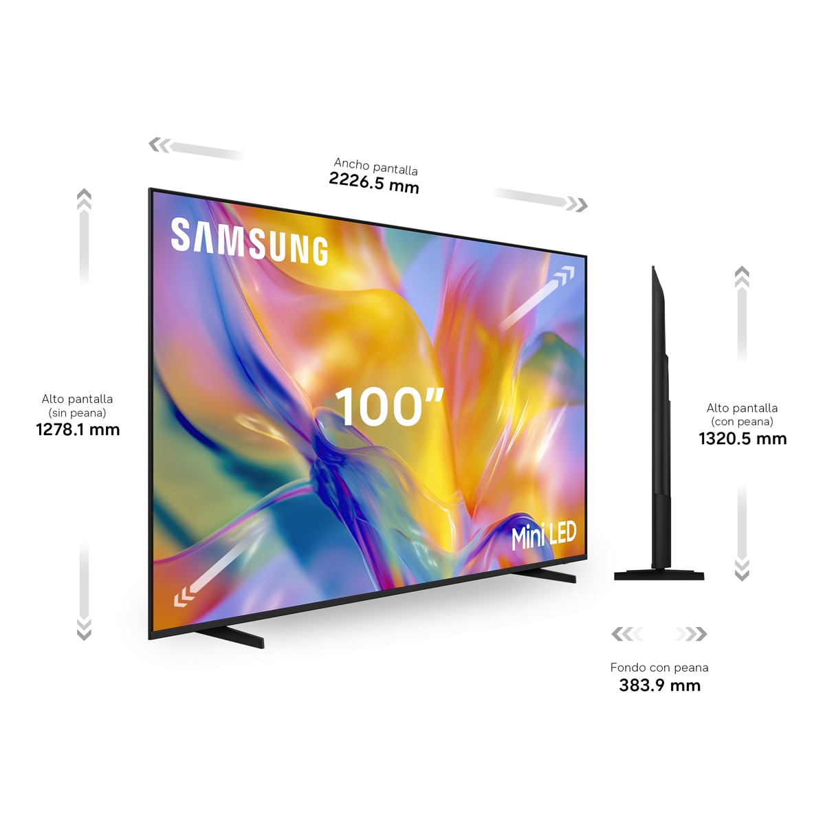 TV Mini LED 254cm (100") Samsung TU100M90HUXXC 4K Smart TV con Vision AI Football Mode - Negro Negro-2