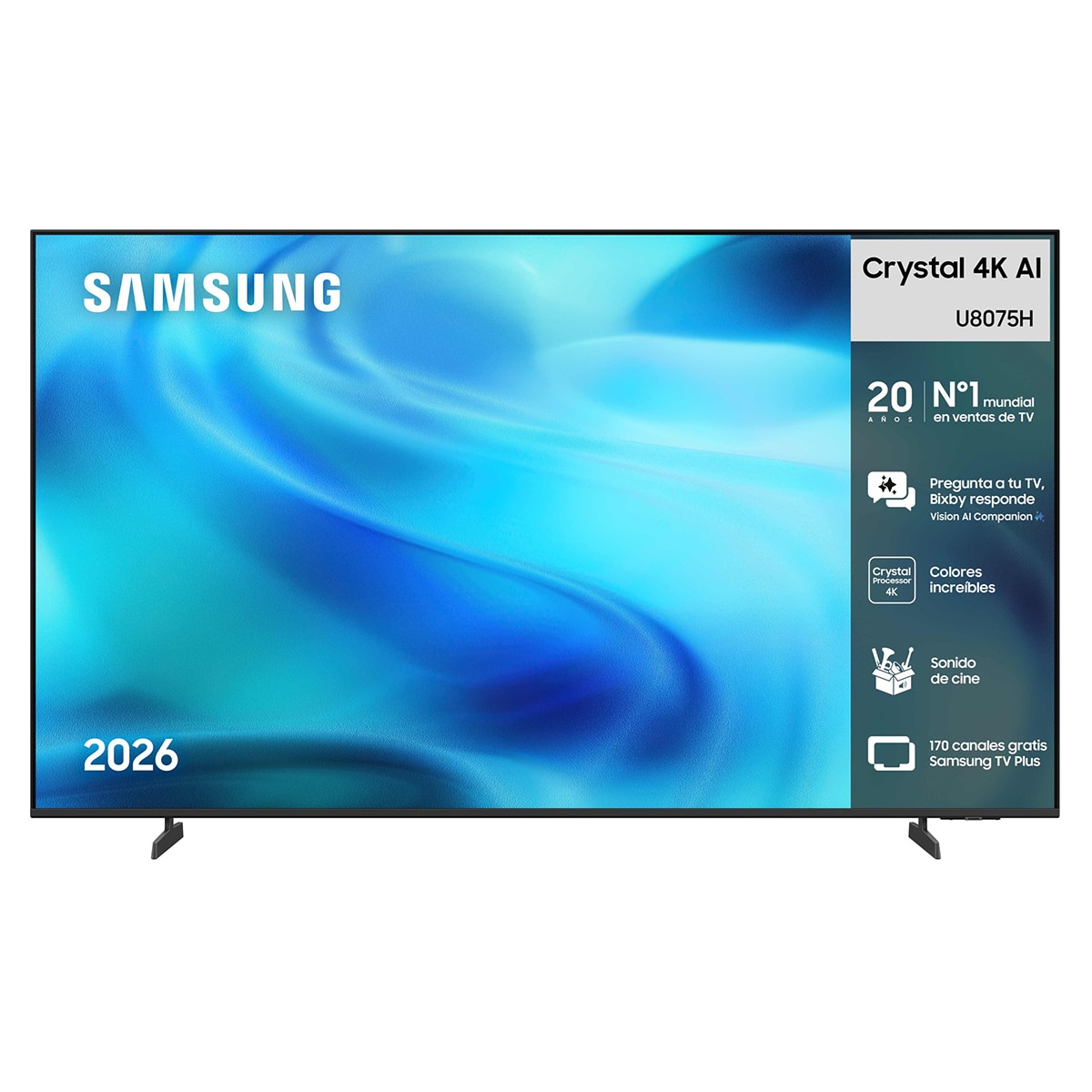 Samsung - TV LED 189cm (75") Samsung TU75U8075HUXXC 4K Smart TV con Gaming Hub 120Hz.