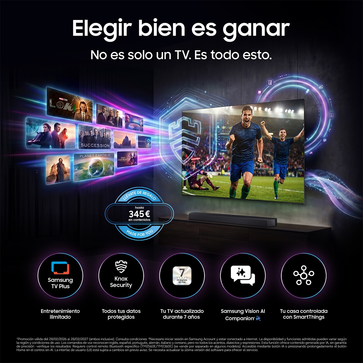 TV LED 189cm (75") Samsung TU75U8075HUXXC 4K Smart TV con Gaming Hub 120Hz - Negro Negro-7