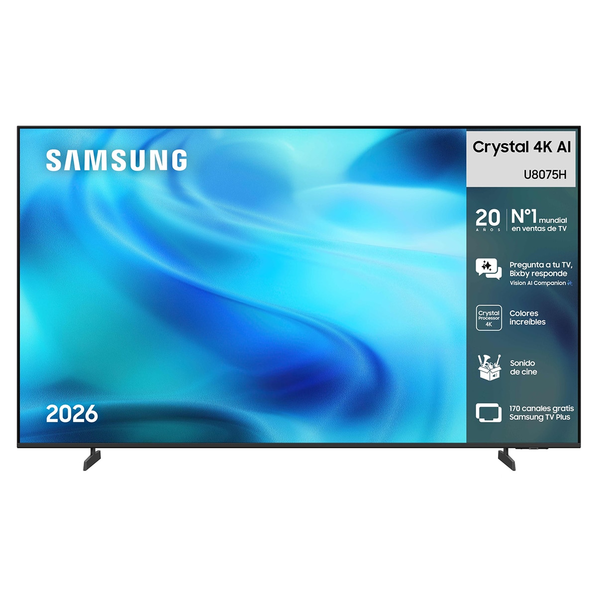 Samsung - TV LED 214cm (85") Samsung TU85U8075HUXXC 4K Smart TV con Gaming Hub 120Hz.