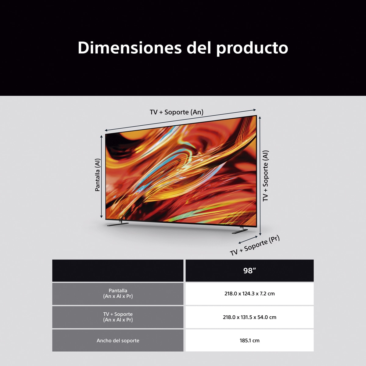 TV 98" Sony BRAVIA 7 II 98XR75M2 True RGB, LED 4K HDR, Dolby, Vision/Atmos, Google TV/Cast, Apple Airplay, Eco Dashboard, Game Menu, ideal PS5, 120 Hz - Negro Negro-9