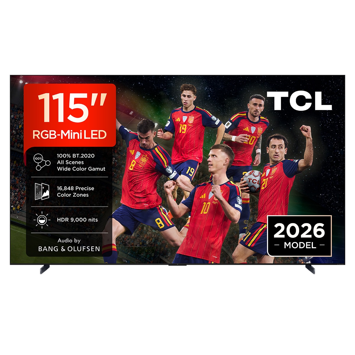 Imagem 0 de TV RGB-MiniLED 115" (291 cm) TCL 115RM9L, 4K HDR 9000 nits, Google TV, Dolby Vision IQ & Atmos, Áudio da Bang & Olufsen, 144 Hz.- Aço Escuro