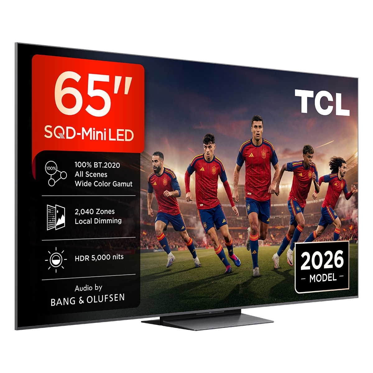 TV SQD-MiniLED 164cm (65") TCL 65C8L, 4K HDR 5000 nits, Google TV, 144Hz, Dolby Vision & Atmos, Audio by Bang & Olufsen Acero oscuro-3