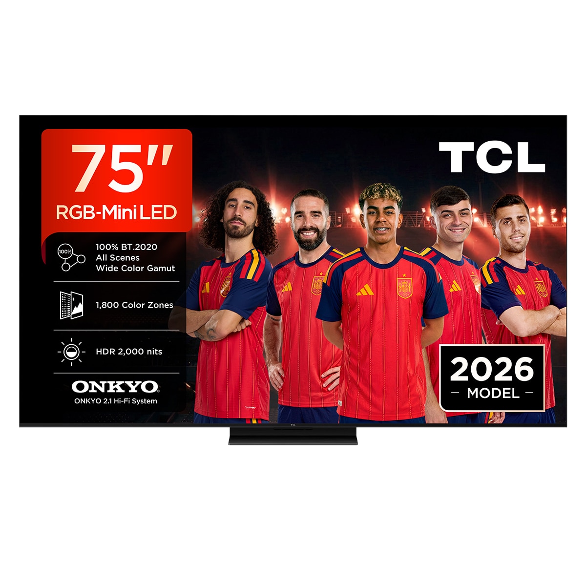 Imagen 0 de TV RGB-MiniLED 189cm (75") TCL 75RM7L, 4K HDR 2000 nits, Google TV, 2.1 Onkyo, 144Hz