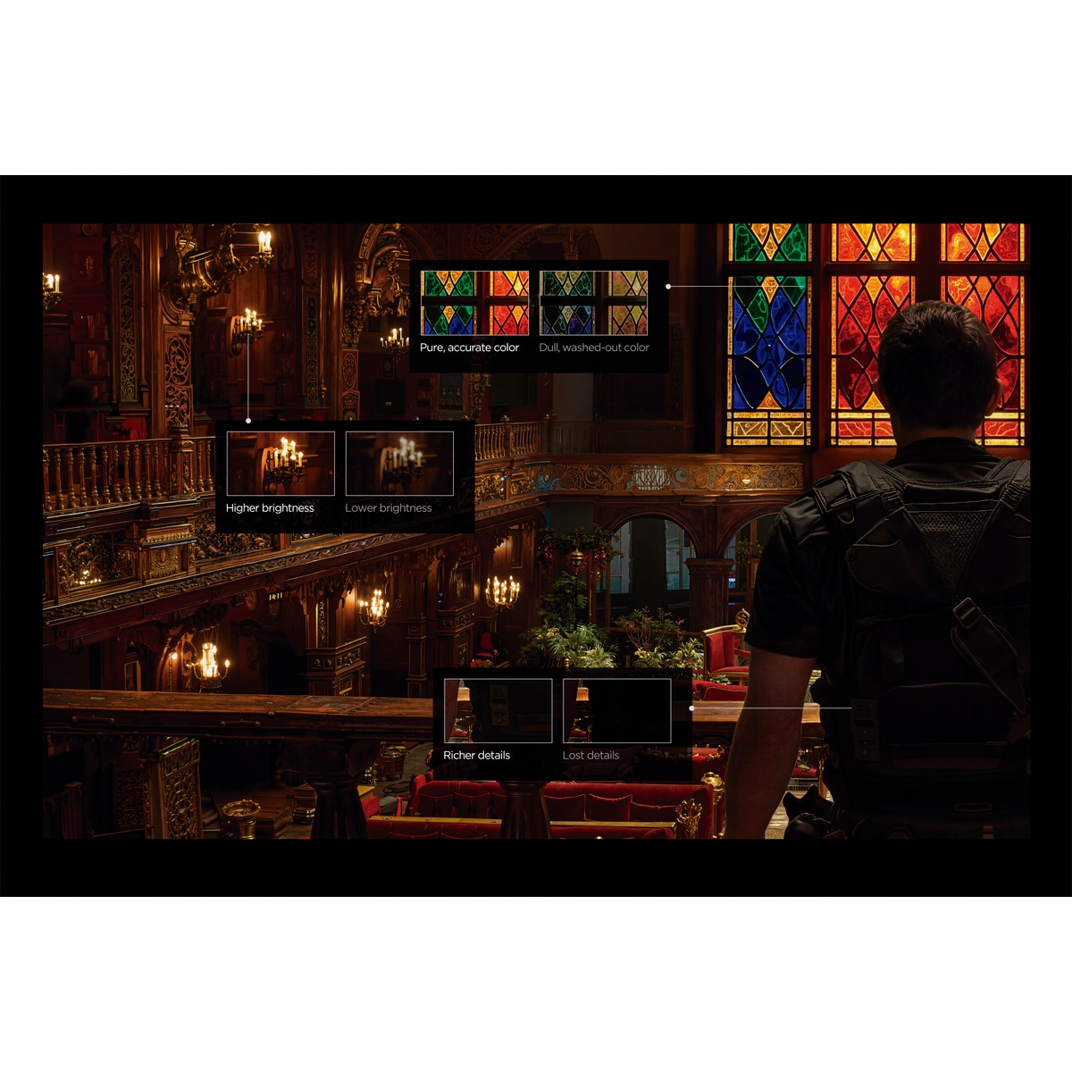 TV SQD-MiniLED 248cm (98") TCL 98C7L, 4K HDR 3000 nits, Google TV, 144Hz, Dolby Vision & Atmos, Audio by Bang & Olufsen - Acero oscuro Acero oscuro-8