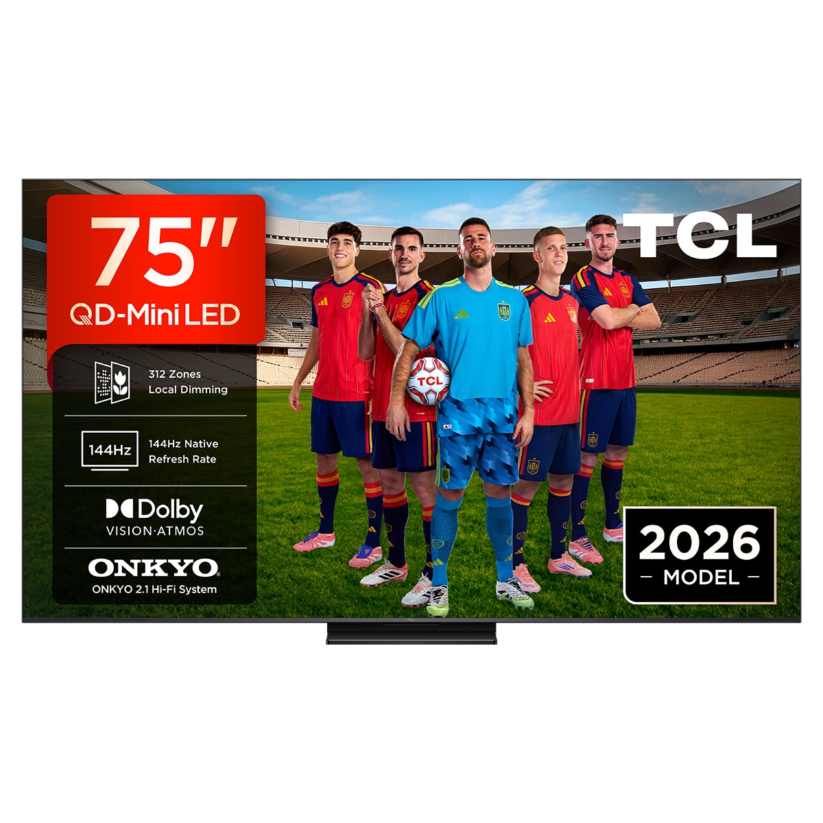 TCL - TV QD-MiniLED 189cm (75") TCL 75C6K PRO, 4K HDR 1000 nits, Google TV, Dolby Vision & Atmos, 2.1 Onkyo, 144Hz, AirPlay 2.