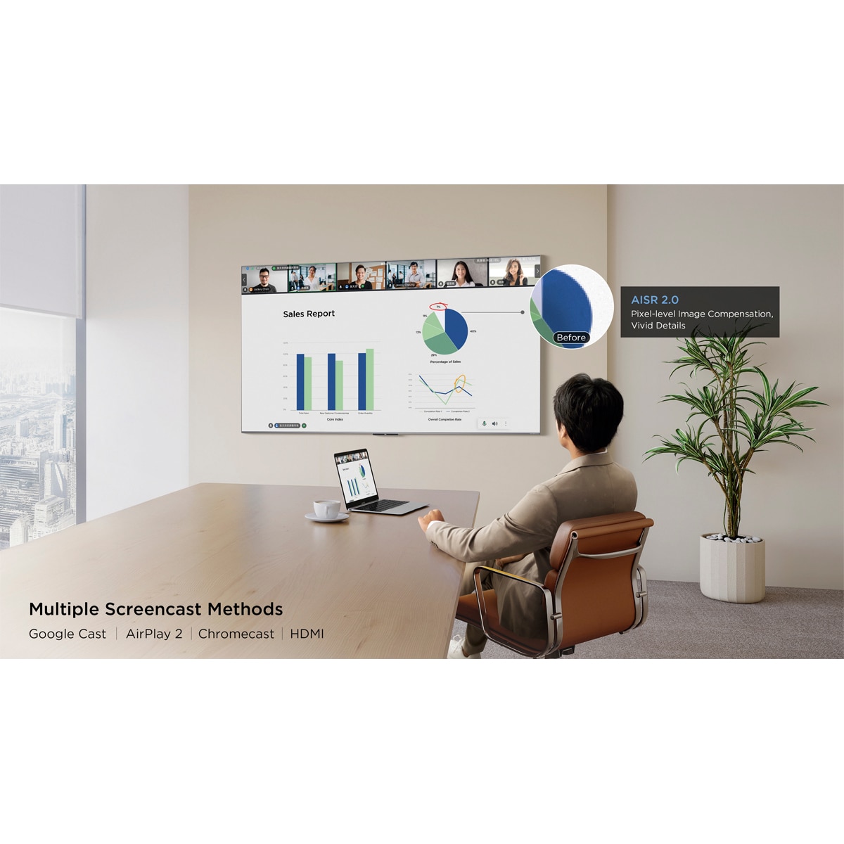 TV QD-MiniLED 164cm (65") TCL 65P8L, 4K HDR, Google TV, 144Hz VRR, Onkyo 2.1 Acero oscuro-5