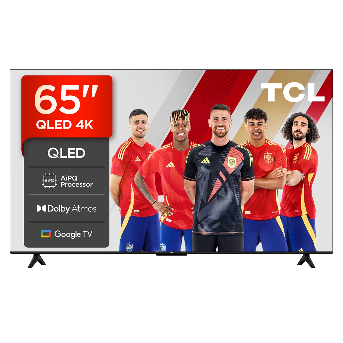 TV QLED 164cm (65") TCL 65T69C, 4K HDR, Direct LED, Google TV, Dolby Vision & Atmos, HDR10+, Game Master, VRR - Acero oscuro Acero oscuro-1