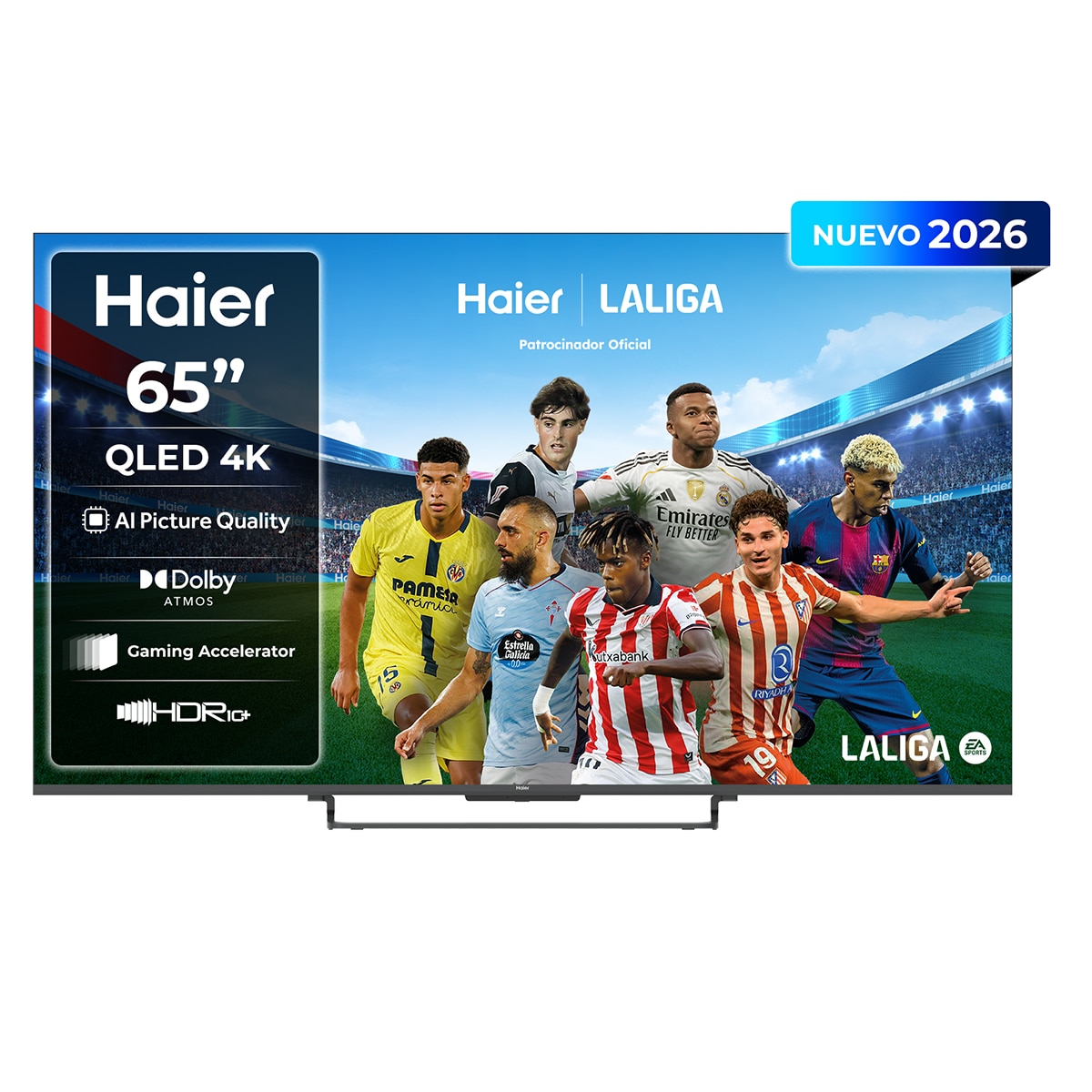 Imagen 0 de TV QLED 164 cm (65") Haier S85 H65S85GUX 4K UHD, 60Hz DLG120Hz, Google TV, HDR10+, Dolby ATMOS, AIPQ (AI Picture Quality)