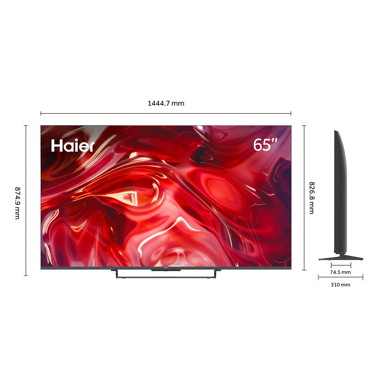 TV QLED 164 cm (65") Haier S85 H65S85GUX 4K UHD, 60Hz DLG120Hz, Google TV, HDR10+, Dolby ATMOS, AIPQ (AI Picture Quality) Negro-2