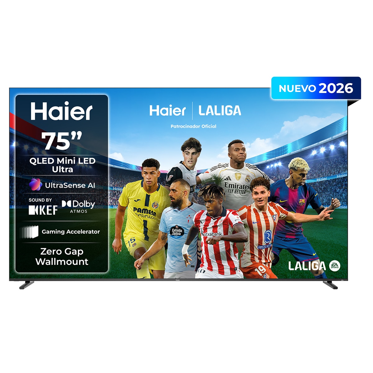 Imagen 0 de TV Mini LED 191 cm (75") Haier M92 H75M92FUX 4K UHD, 144Hz, Google TV, HDR10+, Dolby Vision IQ, Dolby Atmos