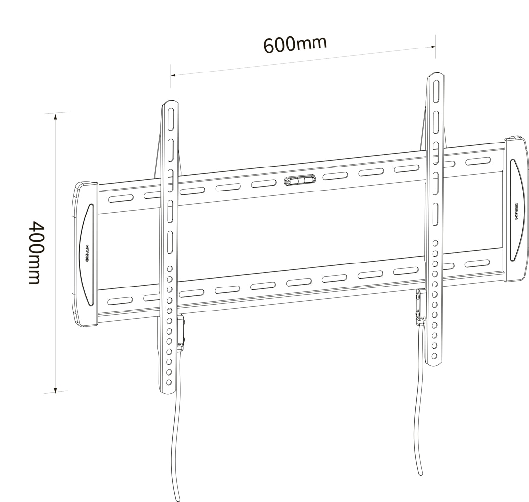 Soporte mural fijo para TV LCD / LED Gisan AX.106 de 81,28 a 195,58 cm (32 a 77'') 3