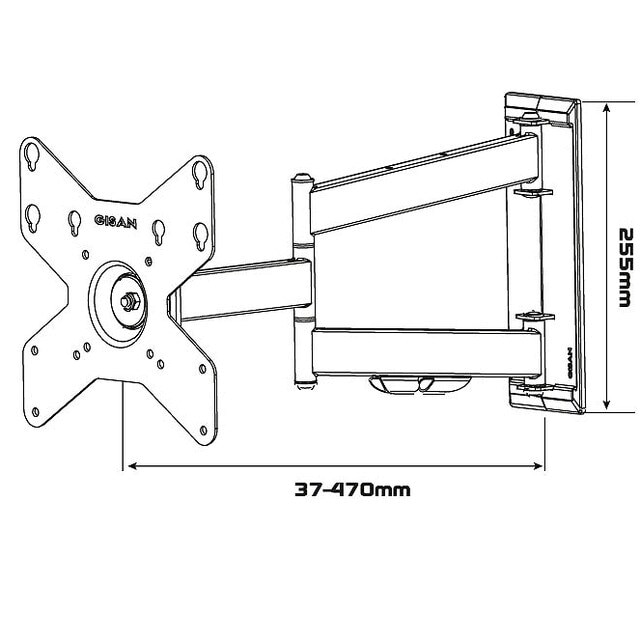 Soporte mural para TV LCD / LED Gisan AX.212 de 32" a 55'' 2