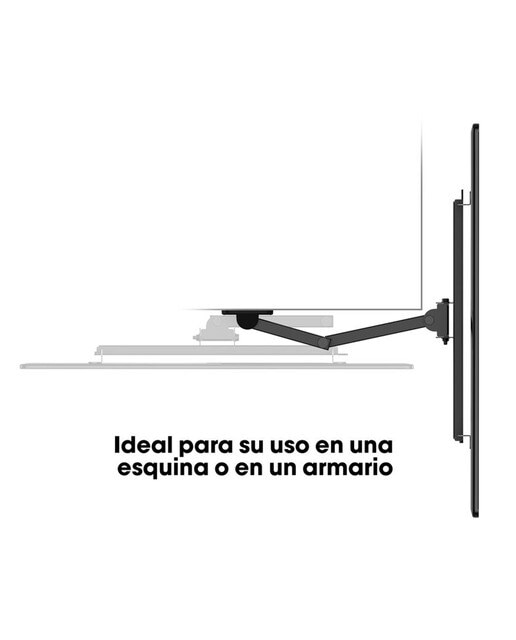Soporte de pared giratorio hasta 180º/ inclinable 10º Vogel's PP 3040 para TV de 32" a 55" hasta 25 kg Negro-3