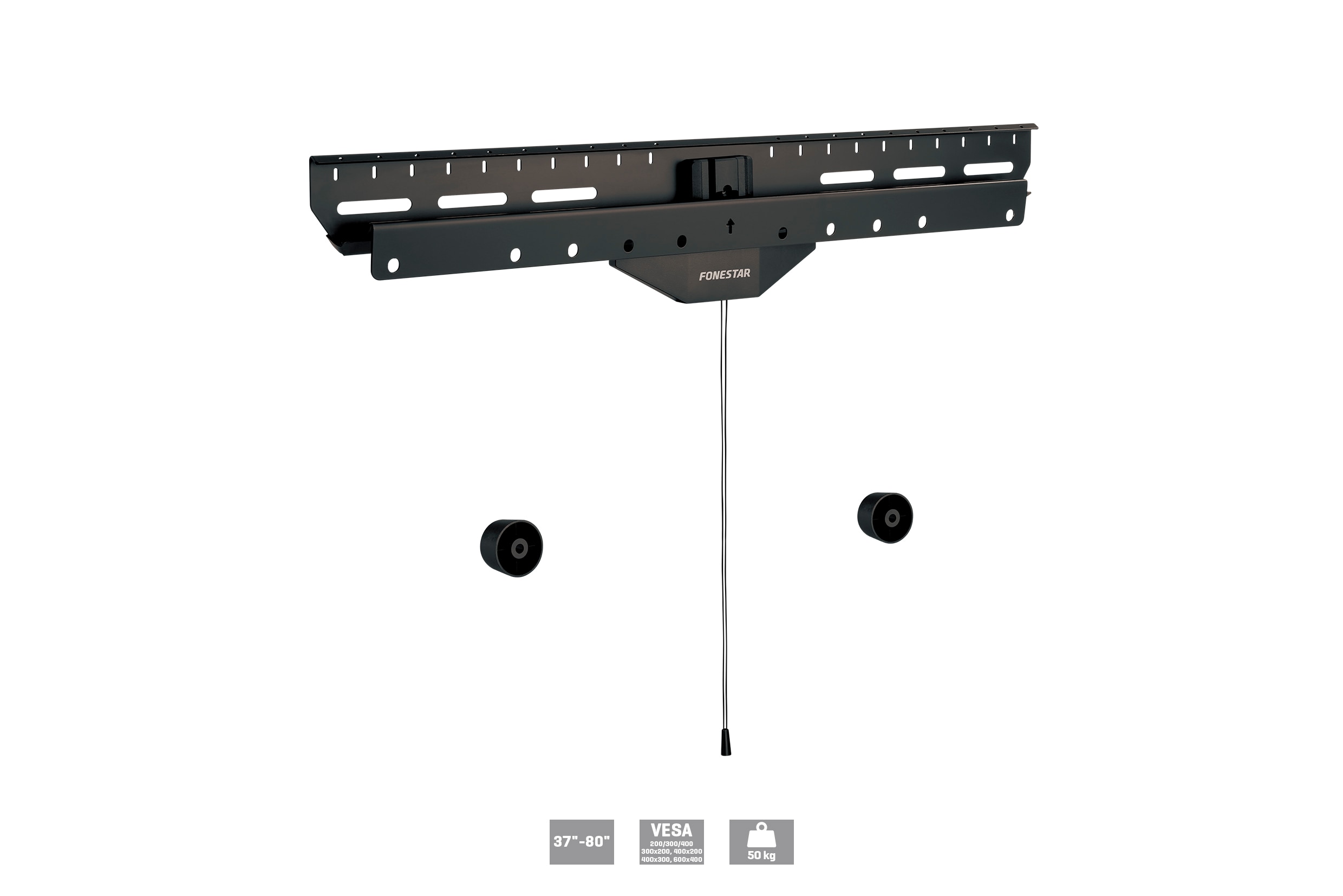 Soporte mural para TV Fonestar STV-76CLICK de 94 a 203 cm (37" a 85") - Negro Negro-2