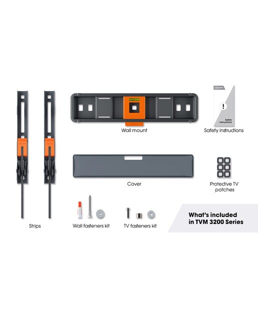 Suporte de Parede Fixo para TV Vogel´s TVM 3205 de 19" a 50" até 30 kg Preto-8