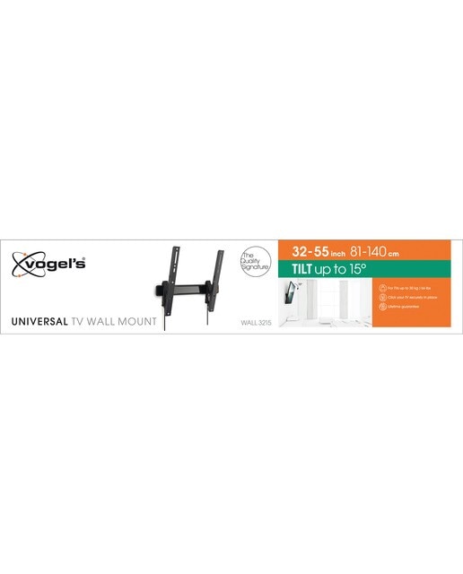 Suporte de Parede Inclinável Para TV Vogel's TVM 3215 de 19" a 43" até 15 Kg Preto-2