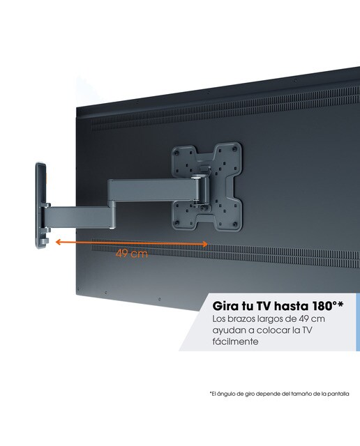 Soporte de pared giratorio hasta 180º Vogel's TVM 3245 para TV de 19" a 43" negro hasta 15 kg Negro-4