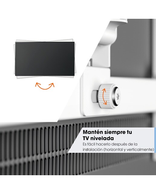 Soporte de pared giratorio hasta 180º Vogel's TVM 3245 para TV de 19" a 43" blanco hasta 15 kg Blanco-6