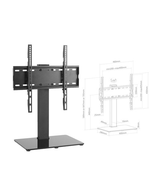 Soporte de mesa Fonestar STM-44NT para TV de 32" a 55" orientable Negro-4