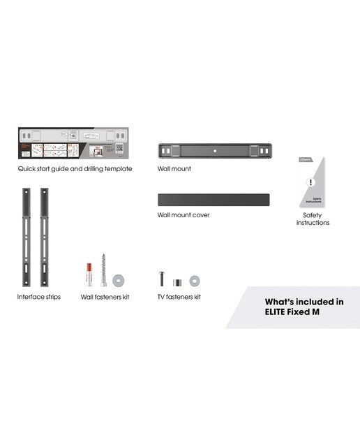 Soporte de pared fijo Vogel's TVM 5405 para TV de 32" a 77" Platino-2