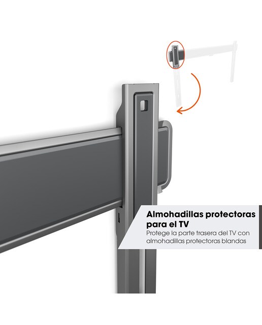 Soporte de pared fijo Vogel's TVM 5405 para TV de 32" a 77" Platino-7